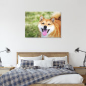 Hund, nah leinwanddruck (Insitu (Schlafzimmer))
