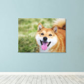 Hund, nah leinwanddruck (Insitu (Holzboden))