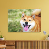 Hund, nah leinwanddruck (Insitu (Wohnzimmer))