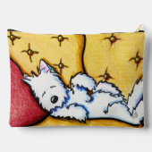 Hund Napped Westie Zubehörtasche (Rückseite)