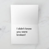 Hund Neutering wird gut Karte (Innenseite)