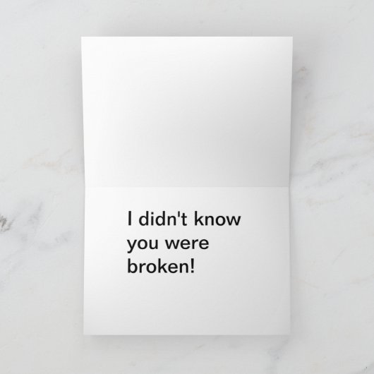 Hund Neutering wird gut Karte (Innenseite)