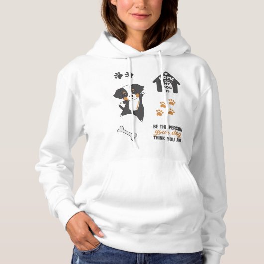 Hund Niedlich Sticker Set Bernese Mountain Hoodie (Vorderseite)