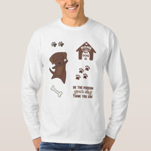 Hund Niedlich Stickers Brown Labrador Retriever T-Shirt