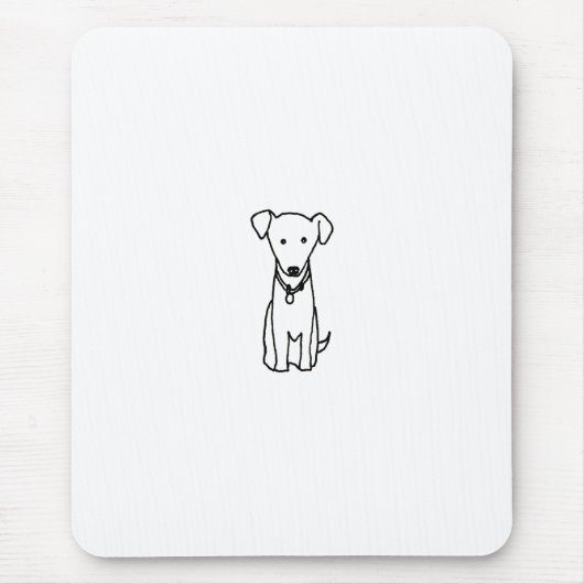 Hund - niedliche Spaßlinie, die den Mousepad (Vorne)