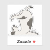 Hund - Niedlicher Yoga-Hund für Hund Lover, Yoga L Aufkleber (Blatt)