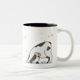 Hund - Niedlicher Yoga-Hund für Hund Lover, Yoga L Zweifarbige Tasse