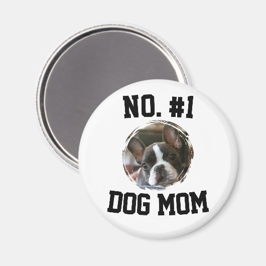 Hund Nummer 1 Mama Mutter Mutti Muttertag Tierlieb Magnet (Vorderseite/Rückseite)