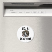 Hund Nummer 1 Mama Mutter Mutti Muttertag Tierlieb Magnet (In Situ (Geschirrspüler))