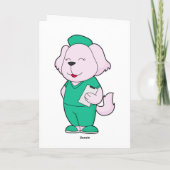 Hund Nurse Karte (Rückseite)