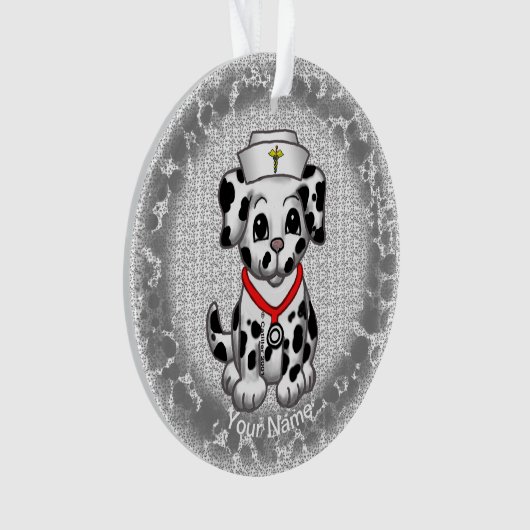 Hund Nurse Ornament (Vorderseite)