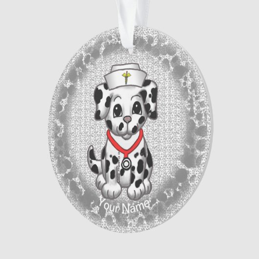 Hund Nurse Ornament (Vorderseite)
