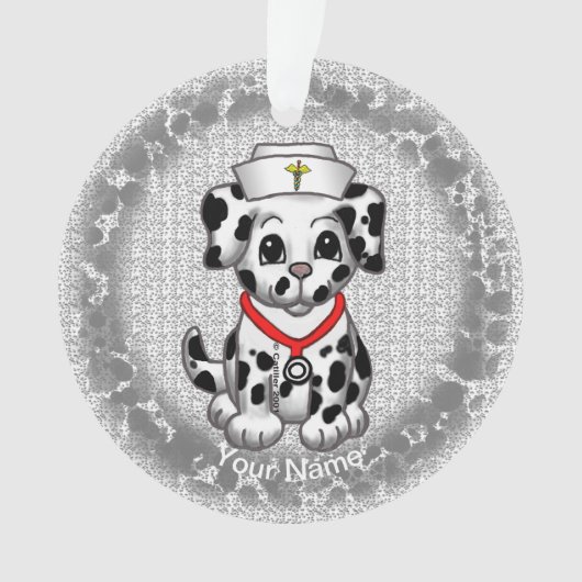 Hund Nurse Ornament (Vorderseite)