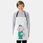 Hund Nurse Schürze (Getragen)