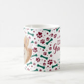 Hund Oma Großhund Custom Pet Foto Weihnachten Kaffeetasse (Mittel)
