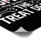 Hund Oma oder wie mein P mich nennt die Leckerei Poster (Ecke)