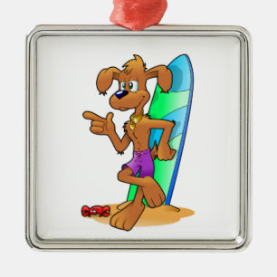 HUND ORNAMENT AUS METALL