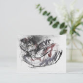 Hund Otter Postkarte (Stehend Vorderseite)