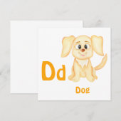 Hund personalisieren ABC: Buchstabe D - Ihren Name (Vorne/Hinten)