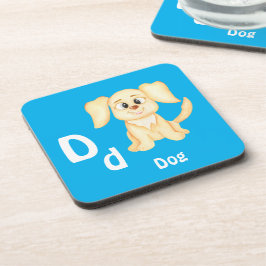 Hund personalisieren ABC: Buchstabe D - Ihren Name Getränkeuntersetzer