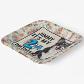 Hund Personalisierte Party  Teller (Gewinkelt)