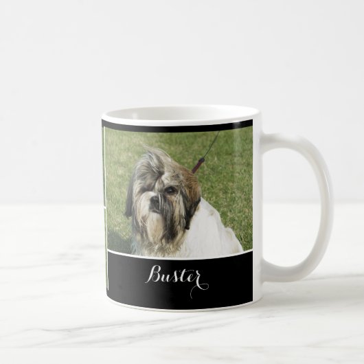 Hund - personalisierter Text Kaffeetasse (Rechts)