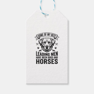 Hund Pferd Liebhaber Vintage Leading Men Design_1 Geschenkanhänger
