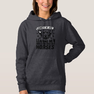 Hund Pferd Liebhaber Vintage Leading Men Design_1 Hoodie