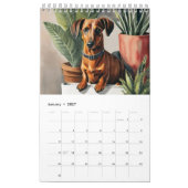 Hund Pink Girly Kalender (Jan 2027)