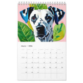 Hund Pink Girly Kalender (Mär 2026)