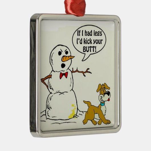 Hund pinkelt auf ornament aus metall (Rechts)