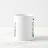 Hund pinkelt auf Schneemann Kaffeetasse (Mittel)