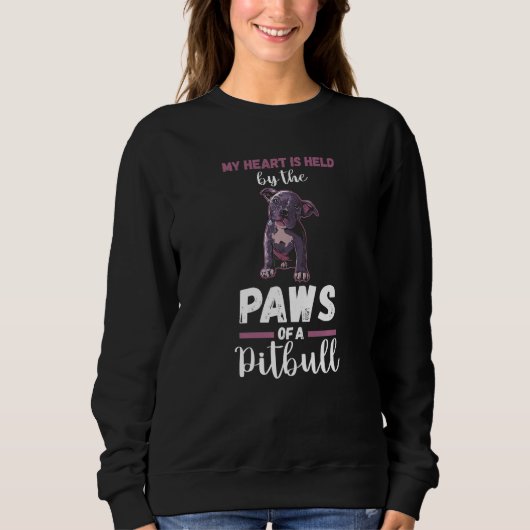 Hund Pitbull Sweatshirt (Vorderseite)
