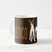 Hund Podenco Ibicenco Kaffeetasse (Vorderseite Links)