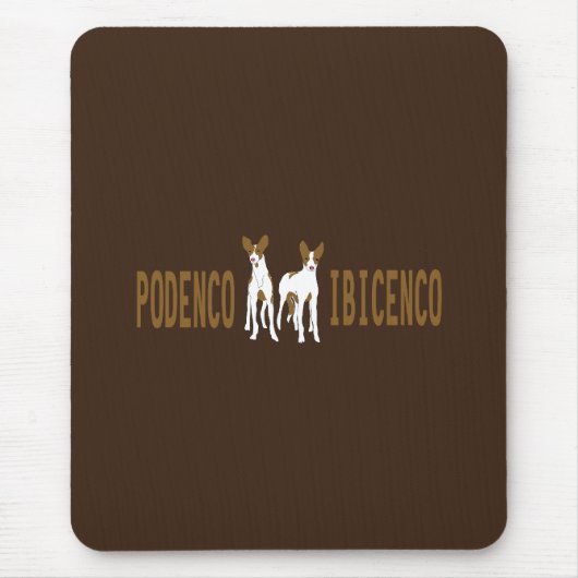 Hund Podenco Ibicenco Mousepad (Vorne)