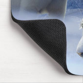 Hund, Polar-Bär und Schneeleopard Mousepad (Ecke)