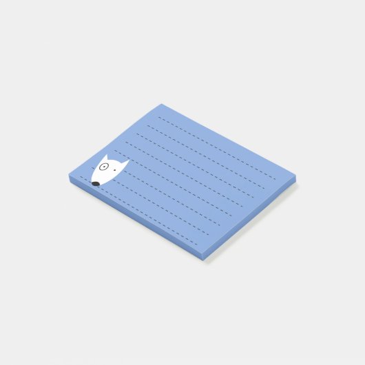 Hund Post-it Klebezettel (angewinkelt)