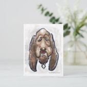 Hund Postkarte (Stehend Vorderseite)