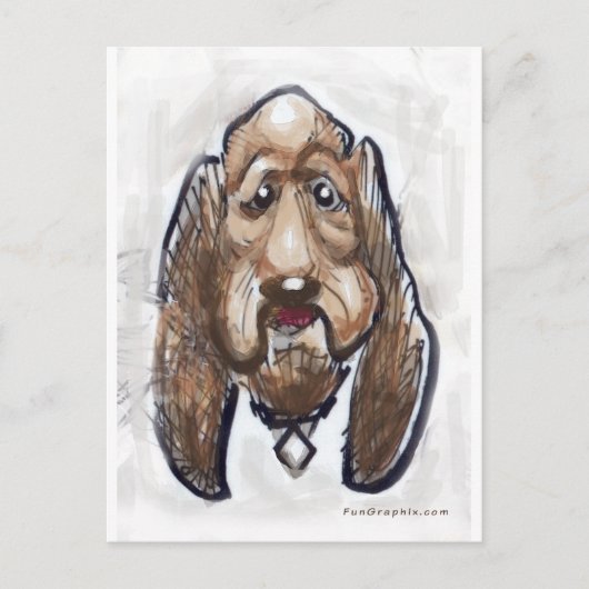 Hund Postkarte (Vorderseite)