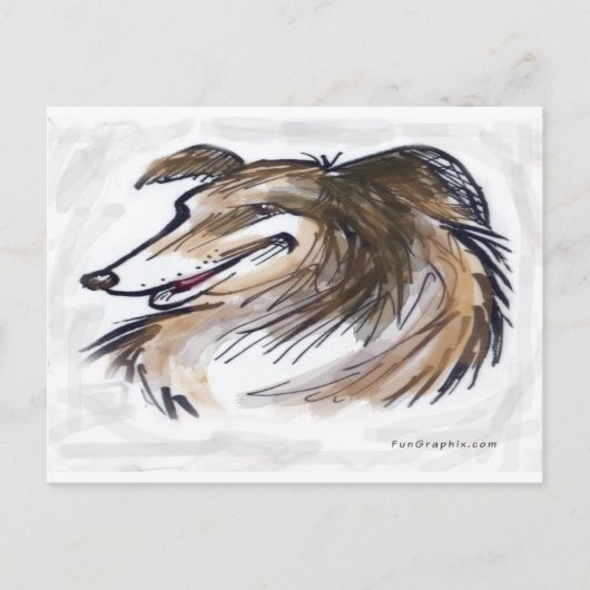 Hund Postkarte (Vorderseite)