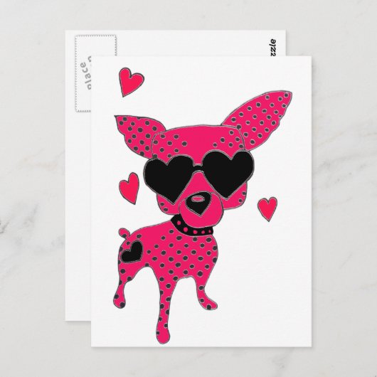 Hund Postkarte (Vorne/Hinten)