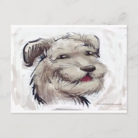 Hund Postkarte (Vorderseite)
