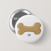 Hund Pound_Bone Button (Vorne & Hinten)