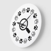 Hund, Puffe finden Große Wanduhr (Winkel)