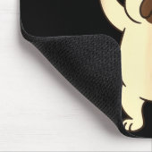 Hund Pug Lustig 67 Meme Sechs Sieben Mousepad (Ecke)