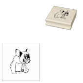 Hund, Puppy, Niedlicher Hund, Holzkunst Briefmarke Gummistempel (Stempel)