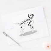 Hund Quadratischer Aufkleber (Umschlag)