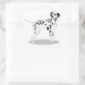 Hund Quadratischer Aufkleber (Tasche)