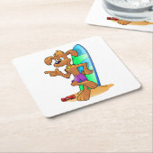 HUND RECHTECKIGER PAPPUNTERSETZER (angewinkelt)