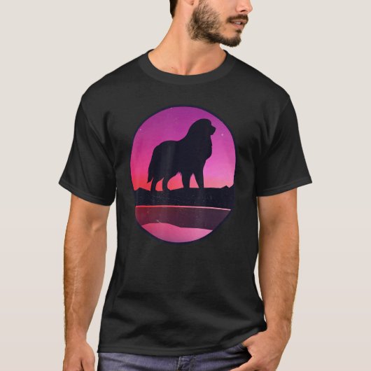 Hund Retro 12 T-Shirt (Vorderseite)